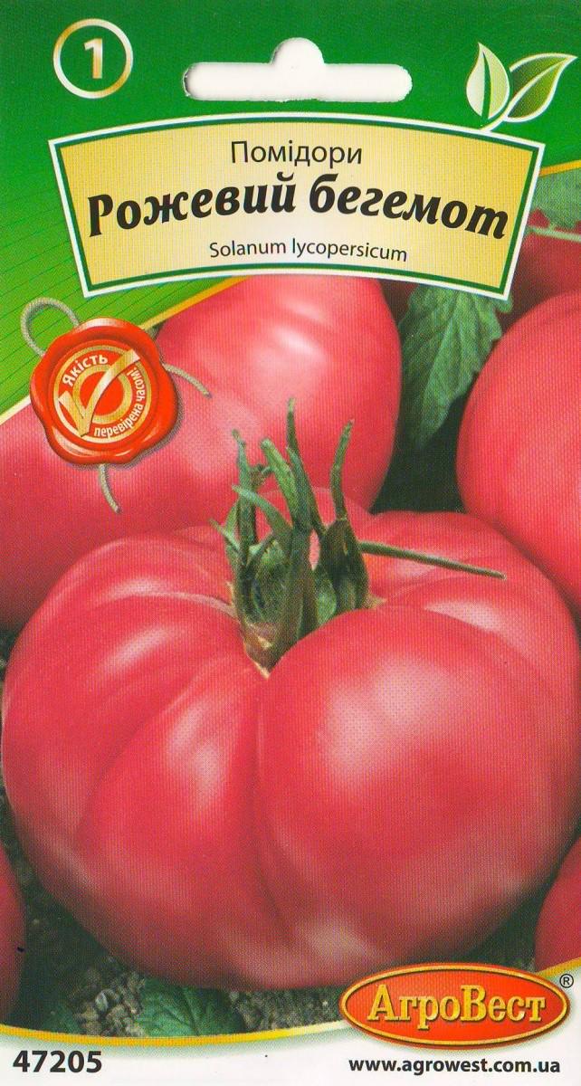 Насіння АгроВест томат Рожевий бегемот 0,2 г Рожевий (47205)