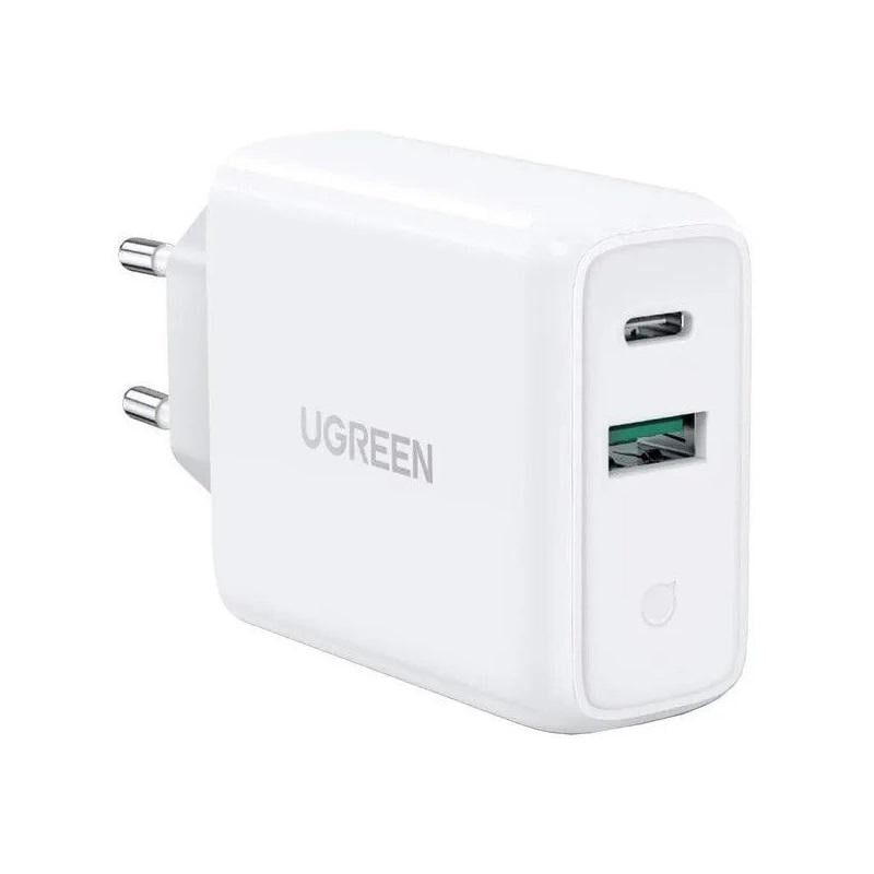 Зарядное устройство сетевое UGREEN CD170 38W USB-C Wall Charger EU White (UGR-60468)