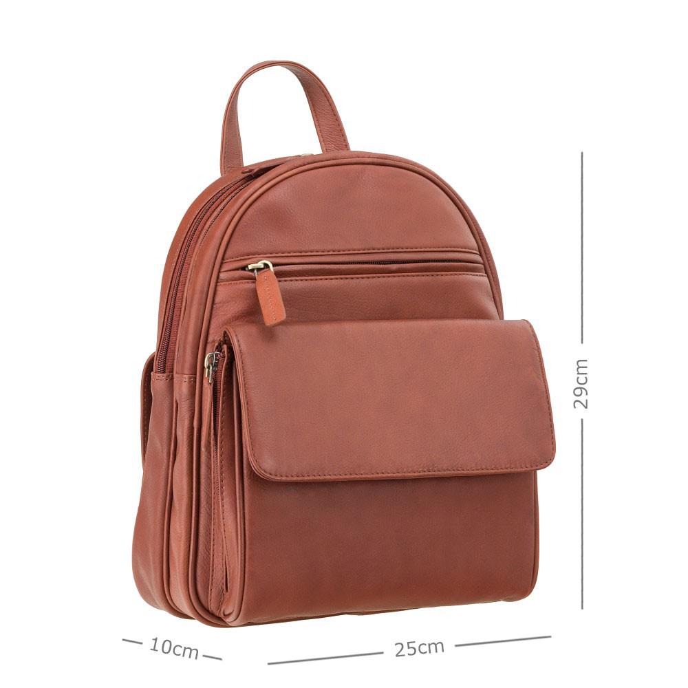 Міський рюкзак жіночий шкіряний Visconti 01433 Gina Brown - фото 2 Міський рюкзак жіночий шкіряний Visconti 01433 Gina Brown - фото 2