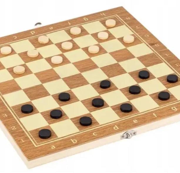 Шахматы деревянные 3в1 24 см (2104618373) - фото 6