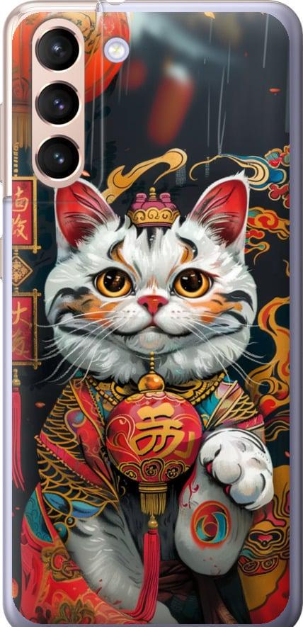 Чехол на Samsung Galaxy S21 China Cat v2 (6135t-2114-42517)