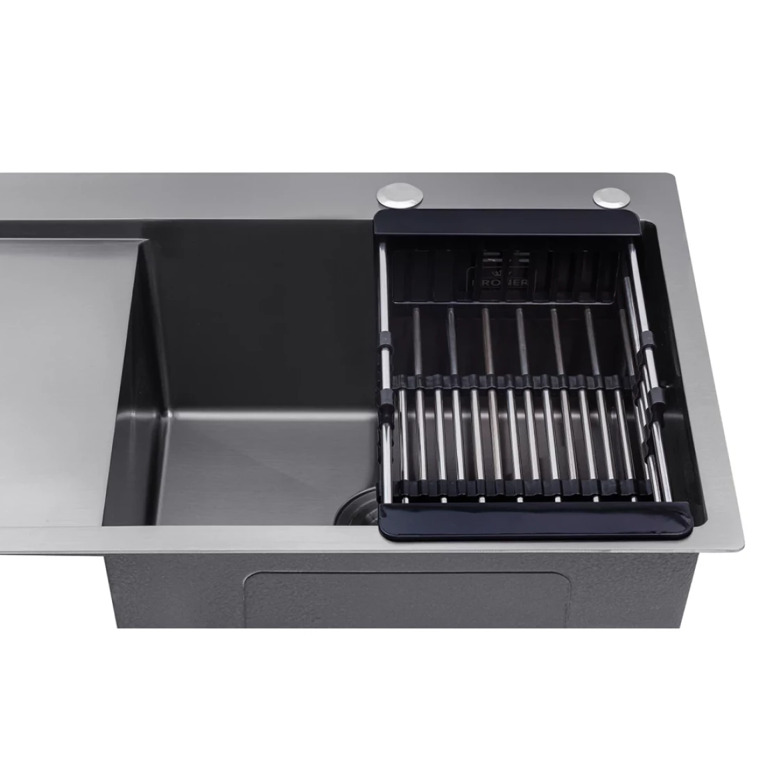 Мийка для кухні Kroner KRP Schwarze 7849RHM PVD 3/1 мм (CV025279) - фото 6