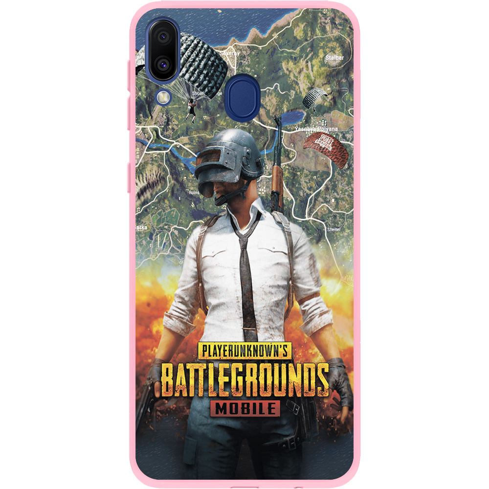 Чехол Boxface Samsung M205 Galaxy M20 PUBG Mobile Розовый силикон (36205-up2309-43046)