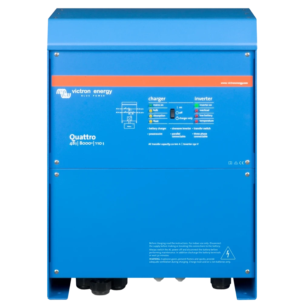 Инвертор Victron Energy Quattro 48/8000/110-100/100 однофазный комбинированный (23463184)