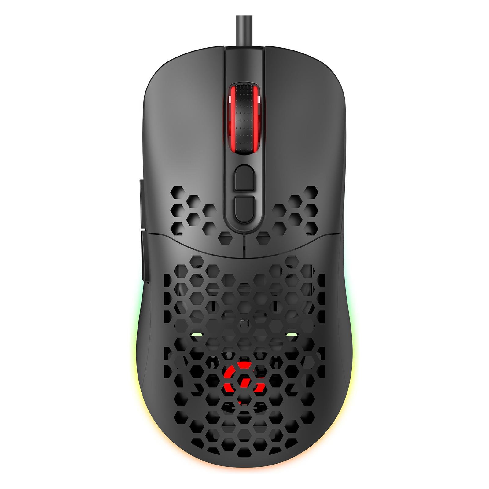 Компьютерная мышка проводная GamePro GM395 с RGB-подсветкой Black (26449358)