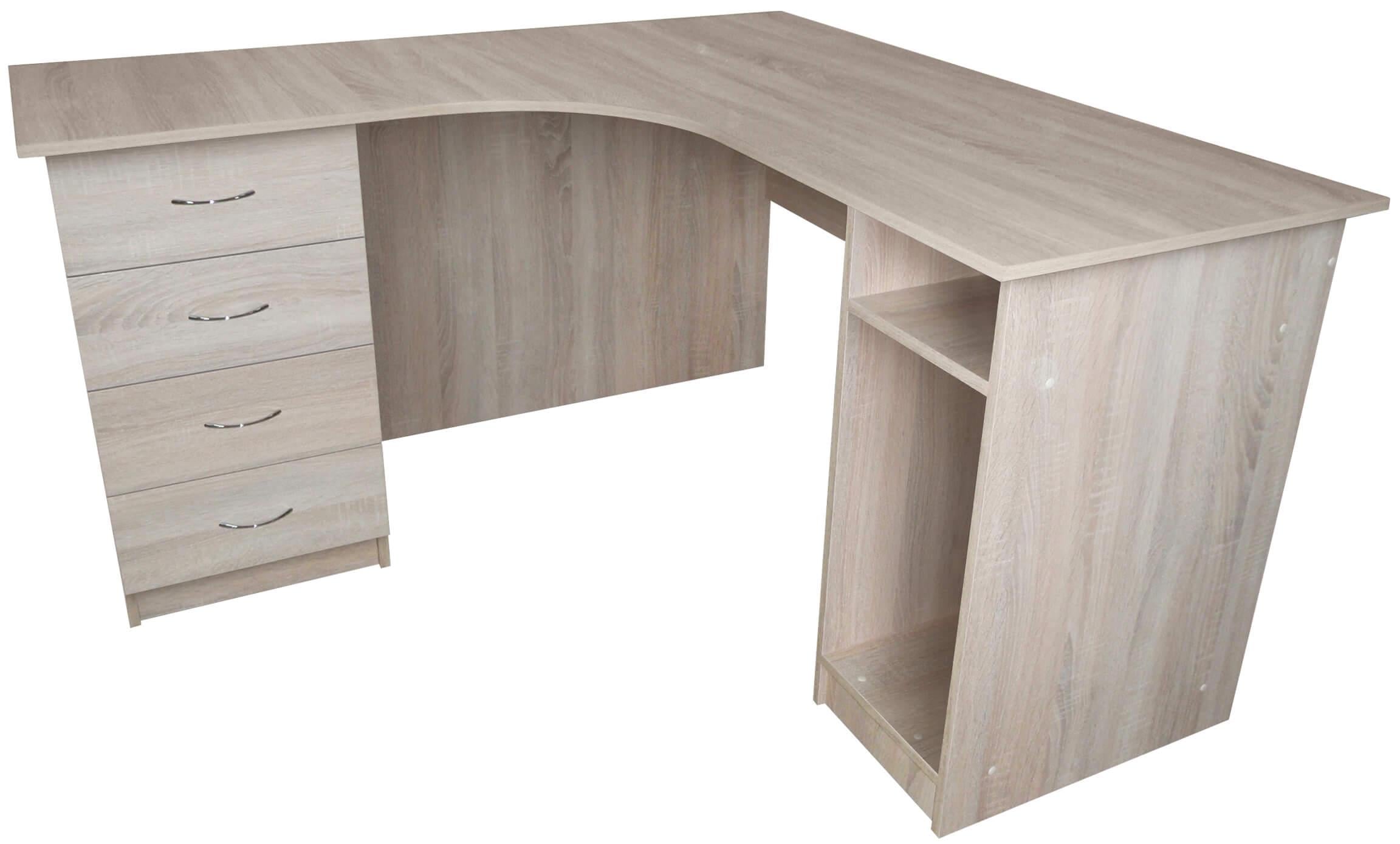 Стол компьютерный угловой МАКСИ-МЕбель Женева Дуб сонома (5103272)