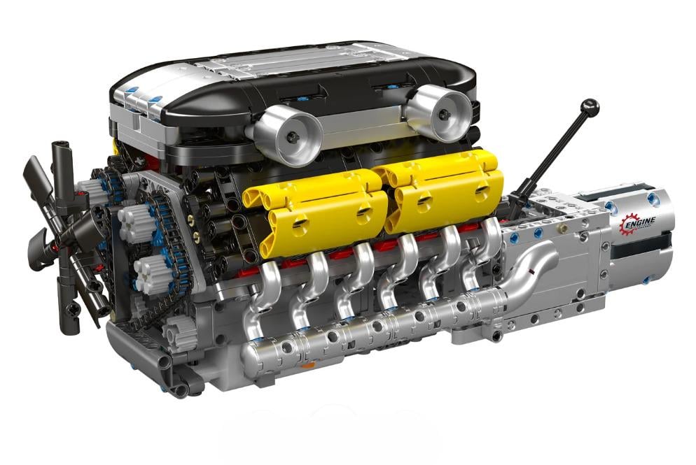 Конструктор Mould King Lambo V12 Двигатель моторизированный детский 1260 дет. (25483456)