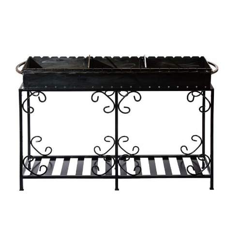 Мангал на 20 шампуров 4 мм на дровнике (m20-4Dd)