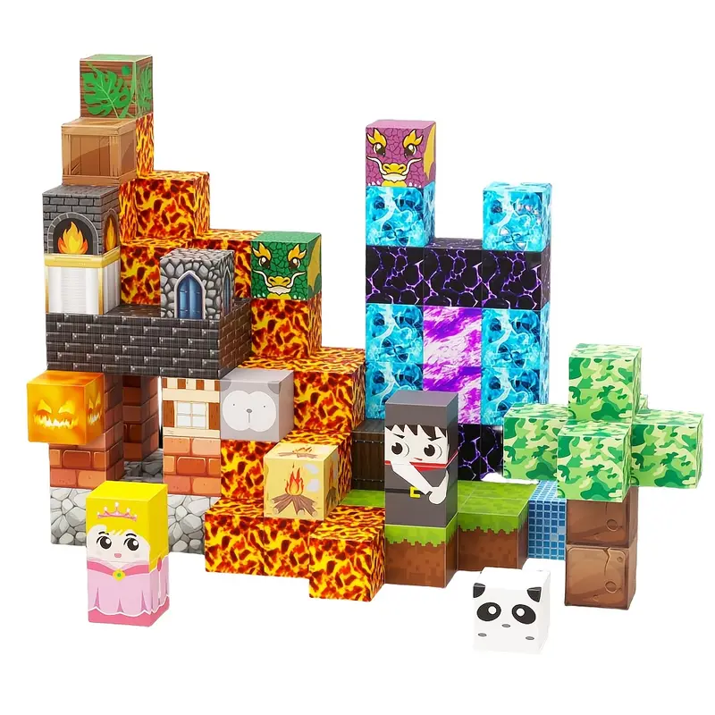 ᐉ Конструктор магнитный Minecraft Замок в джунглях 107 шт