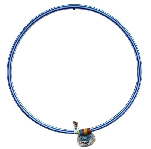 Обруч гімнастичний Bamsic Зебра 2 75 см Блакитний (0174)