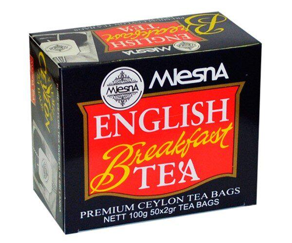 Чай черный Mlesna Tea Английский завтрак в пакетиках бумажная коробка 400 г (77000453)