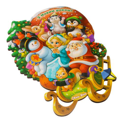 Пазл-вкладиш Звірі на санчатах (197317)