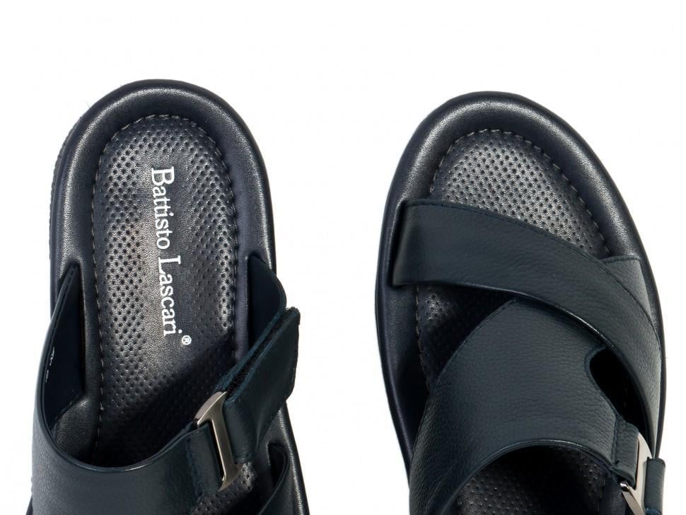 Шлепанцы мужские Battisto Lascari 7152910 натуральная кожа р. 40 Темно-синий (16592) - фото 4 Шлепанцы мужские Battisto Lascari 7152910 натуральная кожа р. 40 Темно-синий (16592) - фото 4