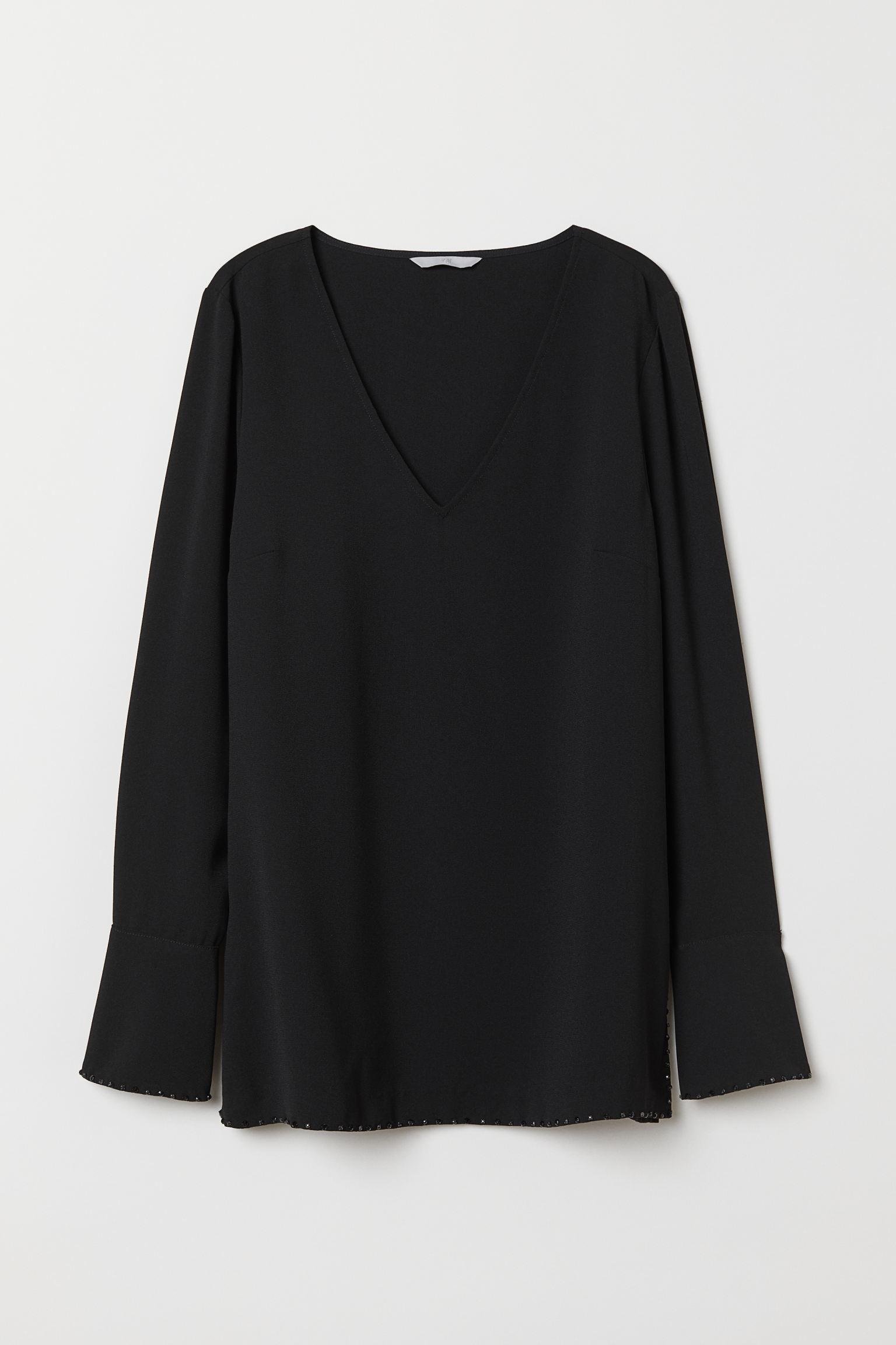 Блуза H&M р. 32 Черный (911701922) Блуза H&M р. 32 Черный (911701922)