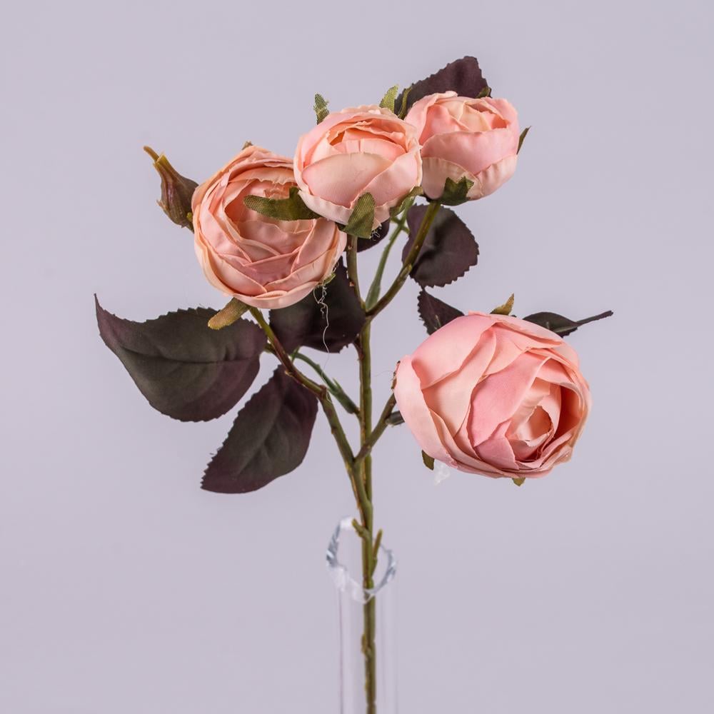 Роза штучна преміум Рожевий (5157-3)