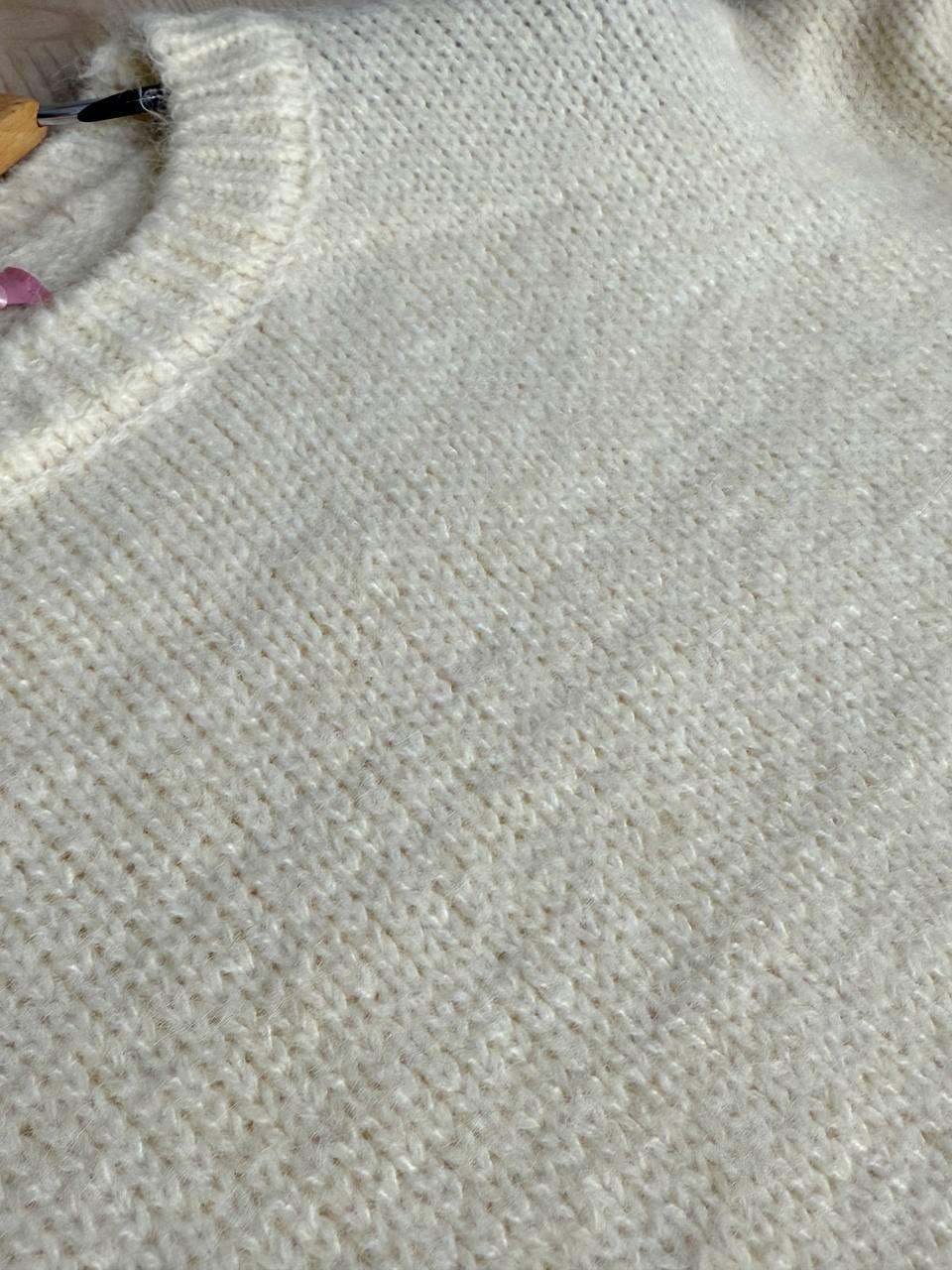 Светр жіночий Fancy Matinee 6119 меланж OS Молочний (4930) - фото 6 Светр жіночий Fancy Matinee 6119 меланж OS Молочний (4930) - фото 6