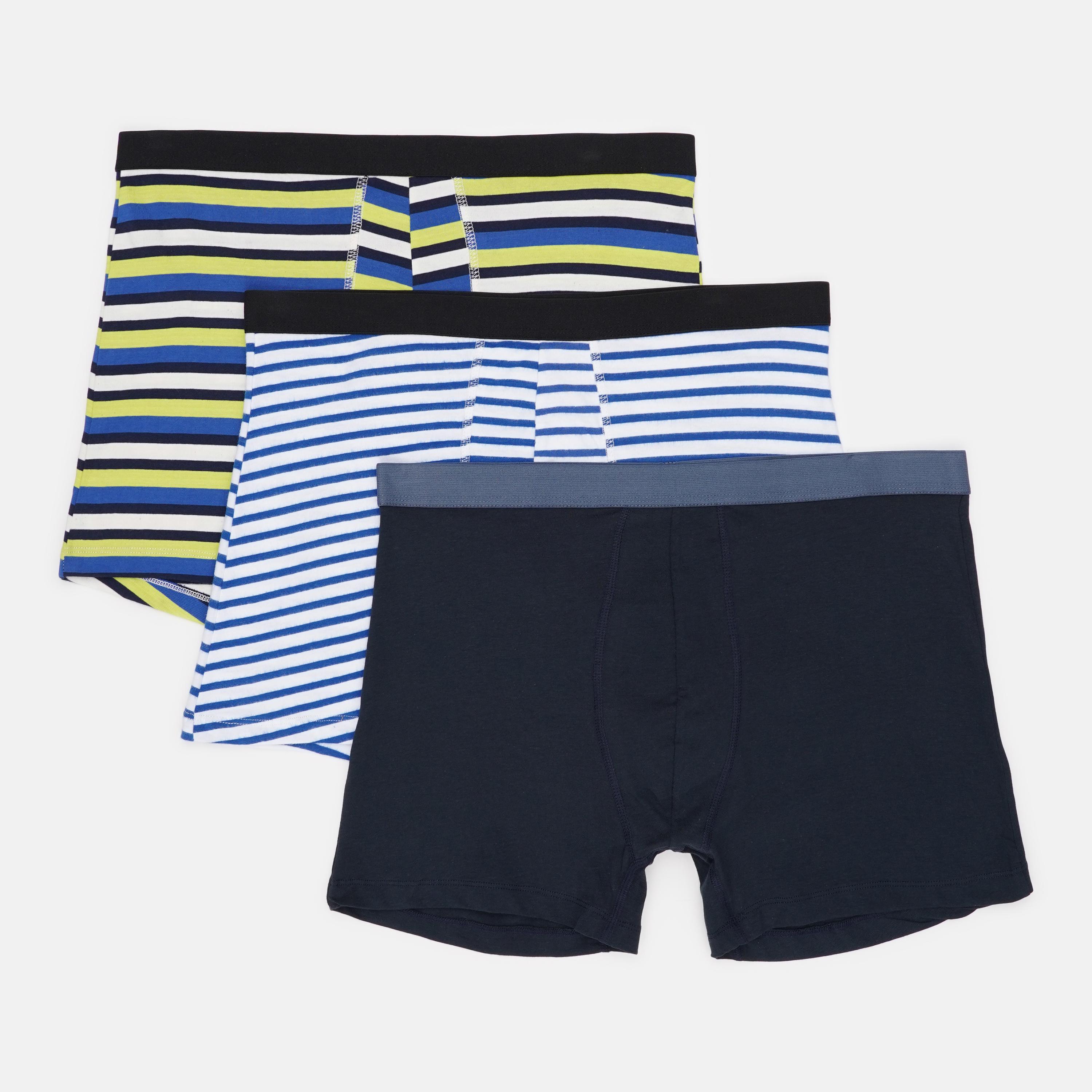 Труси Basic Collection 3 шт. XL Синій/Білий/Зелений (14380902561)