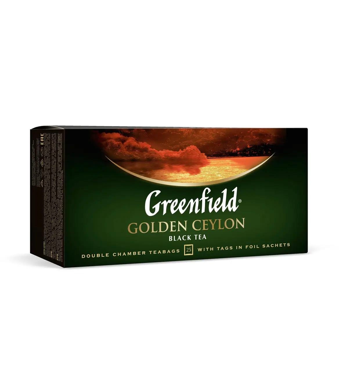 Чай Greenfield Golden Ceylon чорний цейлонський 25 пакетиків (185)