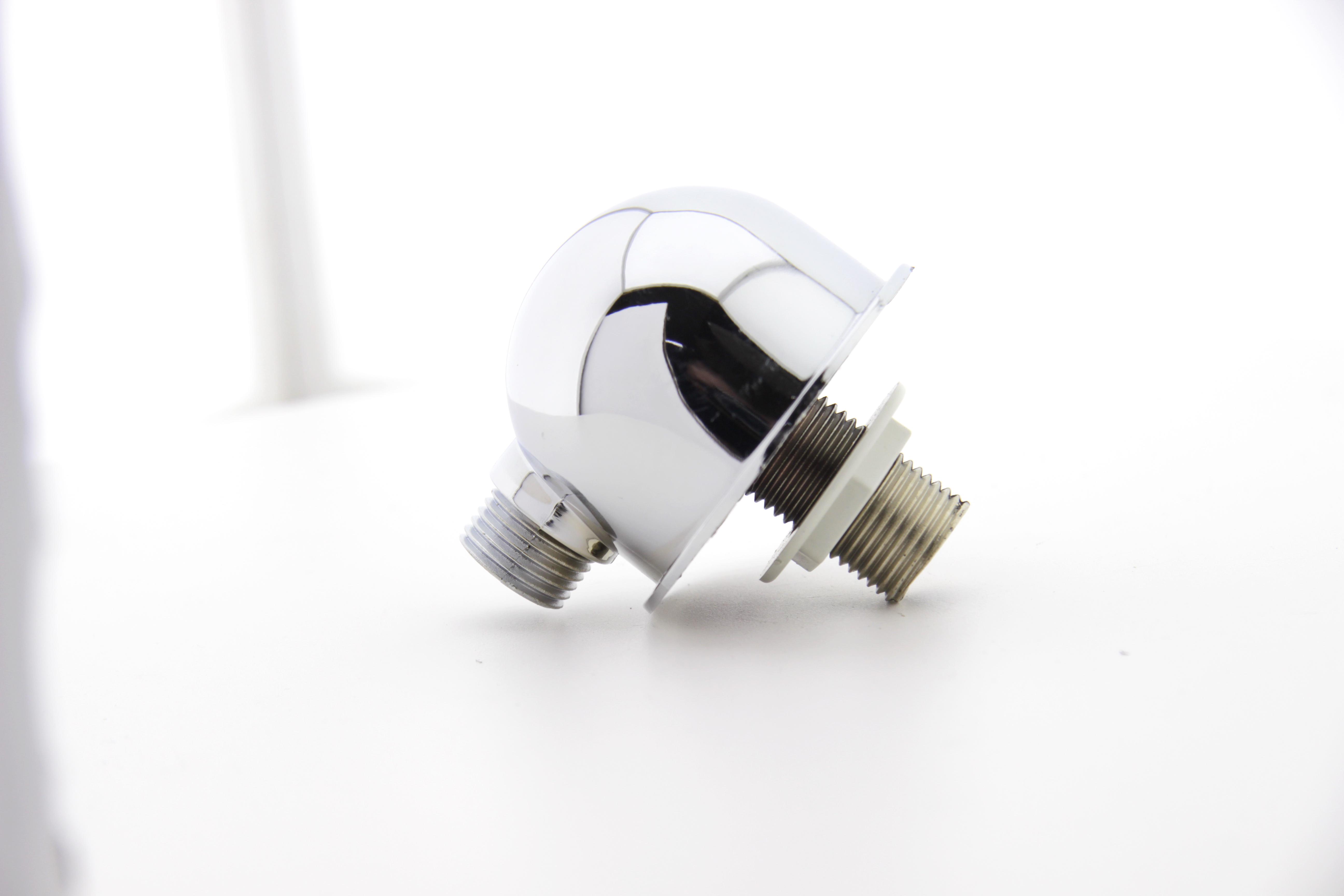 Куточок підключення душа з зовнішньою різьбою Хром (УД02) - фото 7