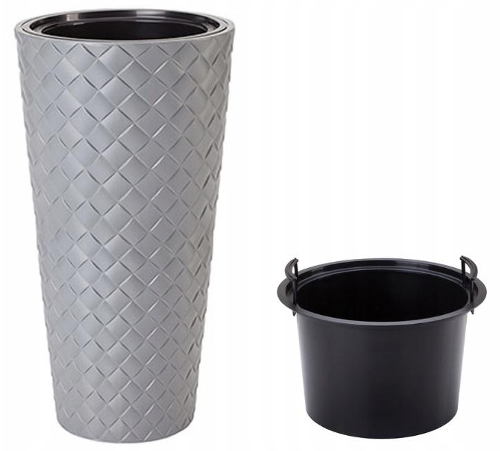 Горшок для цветов Makata Slim-40 Серый (2850-055)