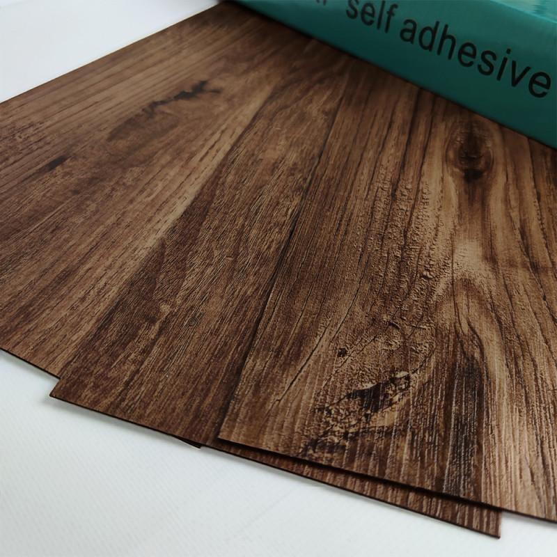 Плитка самоклеящаяся виниловая 3D Loft 15,24х91,44х0,15 см матовый Каштан