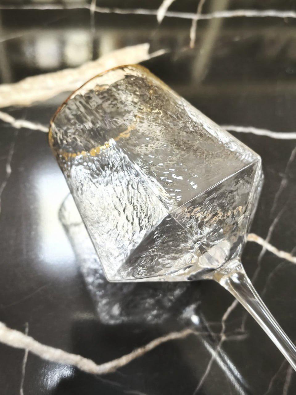 Бокал стеклянный Прозрачная бирюза 400 мл (FD003-1) - фото 5 Бокал стеклянный Прозрачная бирюза 400 мл (FD003-1) - фото 5