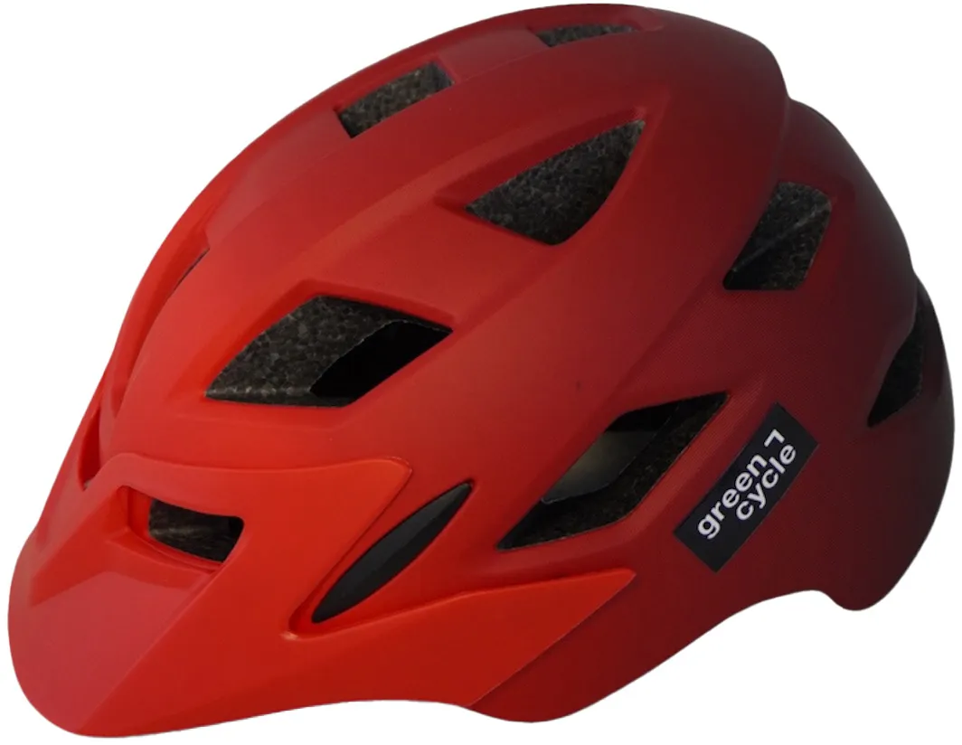Шолом дитячий Green Cycle ONYX 48-52 см Червоний