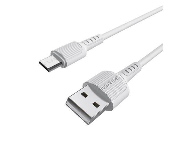 Кабель Data Borofone BX16 USB-Micro-USB 2A 1 м White (06BX16MW) Кабель Data Borofone BX16 USB-Micro-USB 2A 1 м White (06BX16MW)
