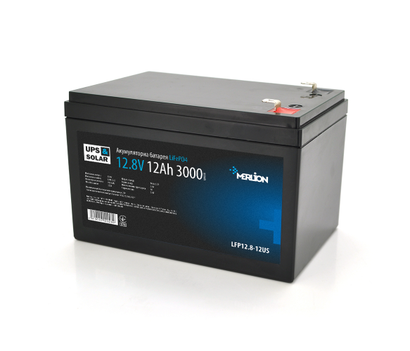 Аккумуляторная батарея Merlion LiFePO4 12.8V 12AH для ИБП (1866639017)