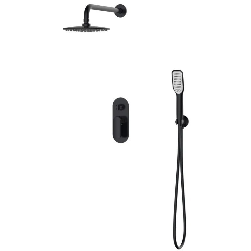 Встраиваемая душевая система KOER KB-62028-05 3 функции Black (KR6009)