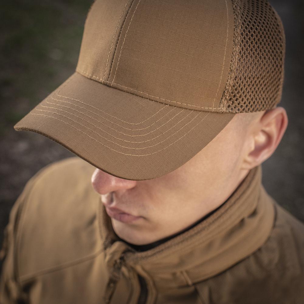 Бейсболка M-Tac Flex Rip-Stop Army із сіткою L/XL Coyote brown - фото 6