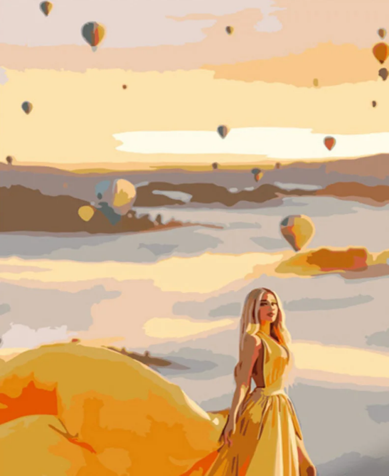 Картина по номерам Strateg Легкость желтого 40x50 см (GS739)