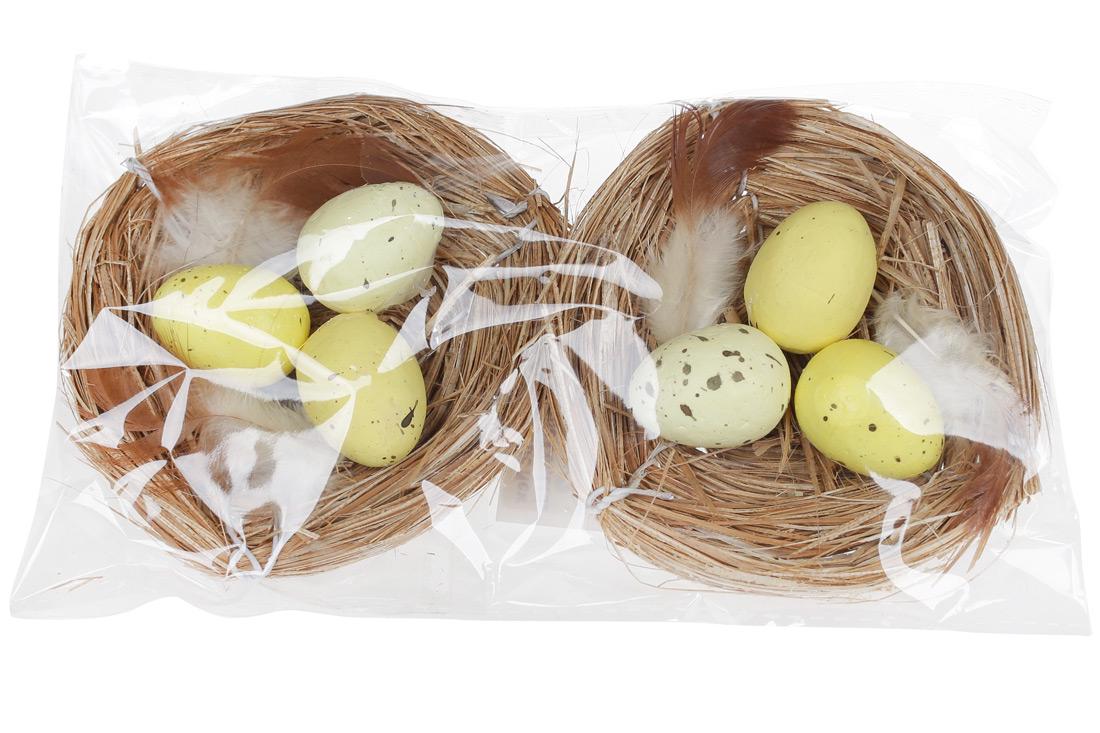 Декор пасхальный BonaDi Гнёздышко 2 шт. (743-807) - фото 2 Декор пасхальный BonaDi Гнёздышко 2 шт. (743-807) - фото 2