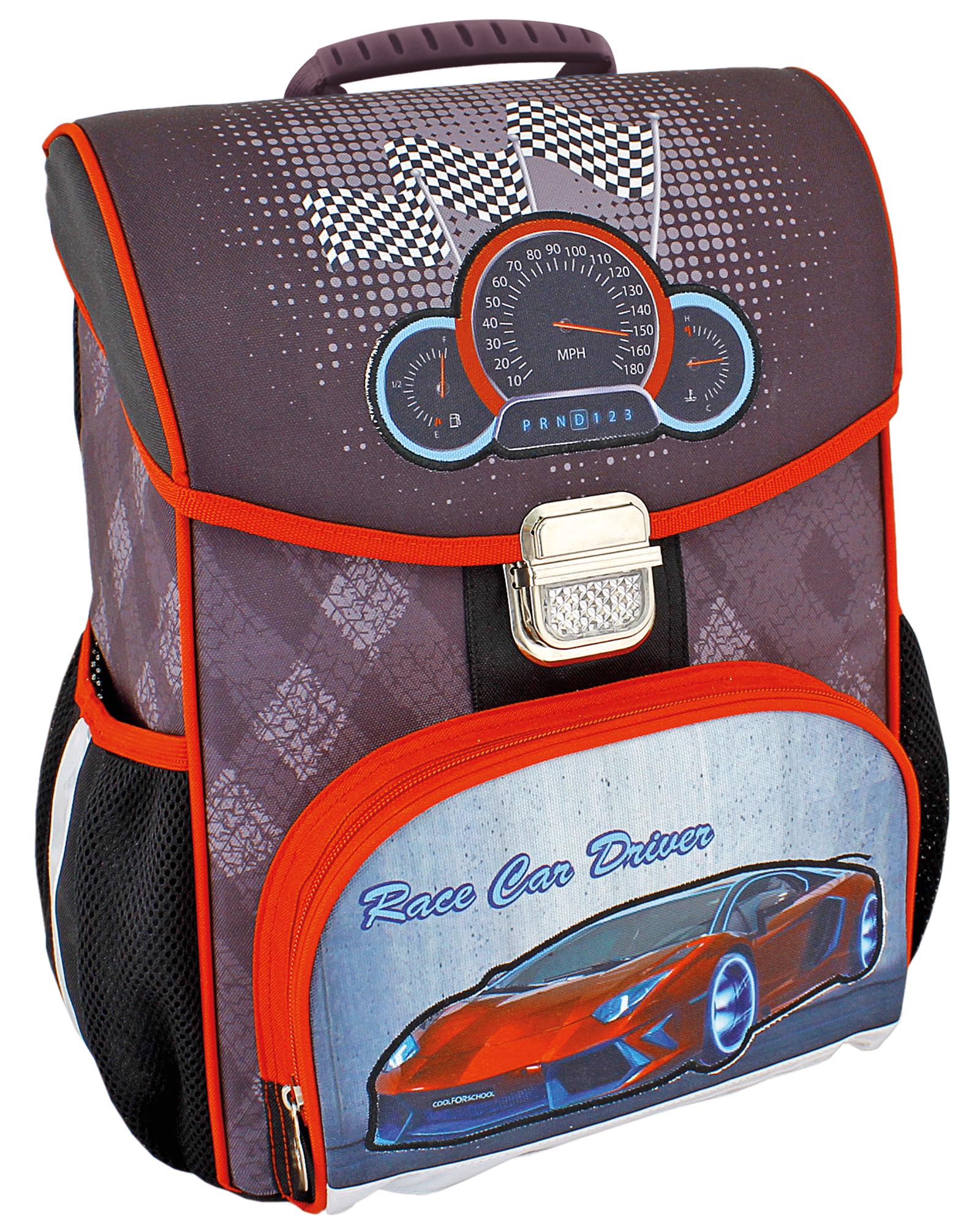 Рюкзак школьный Cool For School Rally Racing 37х29,5х20 см 6-15 л Разноцветный (CF85800)