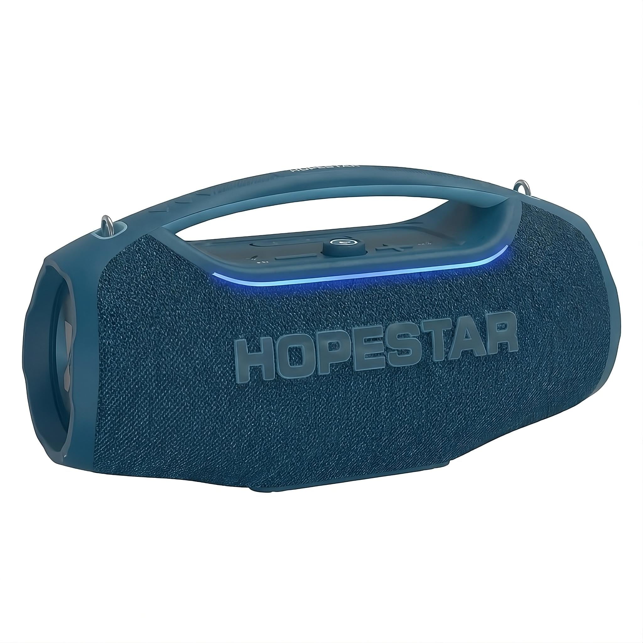 Портативная акустическая система HOPESTAR A60 Ultra с караоке/RGB-подсветкой 30000 мА·ч IPX6 Синий (30853838)