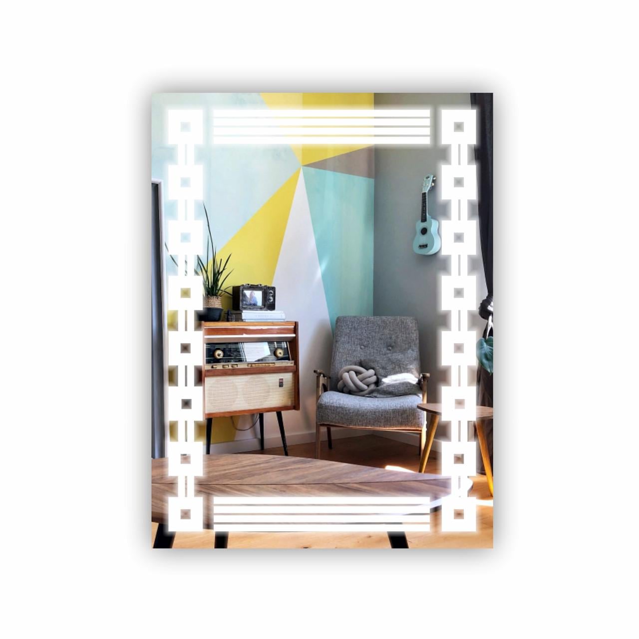 Зеркало для ванной комнаты с LED подсветкой SR-010 600х800 мм