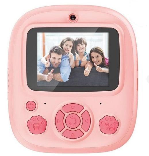 Детский фотоаппарат XO XJ04 12М моментальной печати MP3/Селфи Розовый (XJ04)