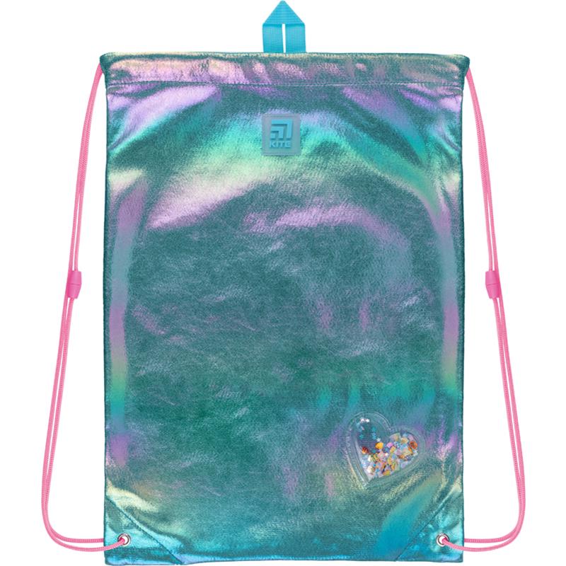 Сумка для обуви KITE Education Shiny 46x33 см Бирюзовый (K22-600M-9)