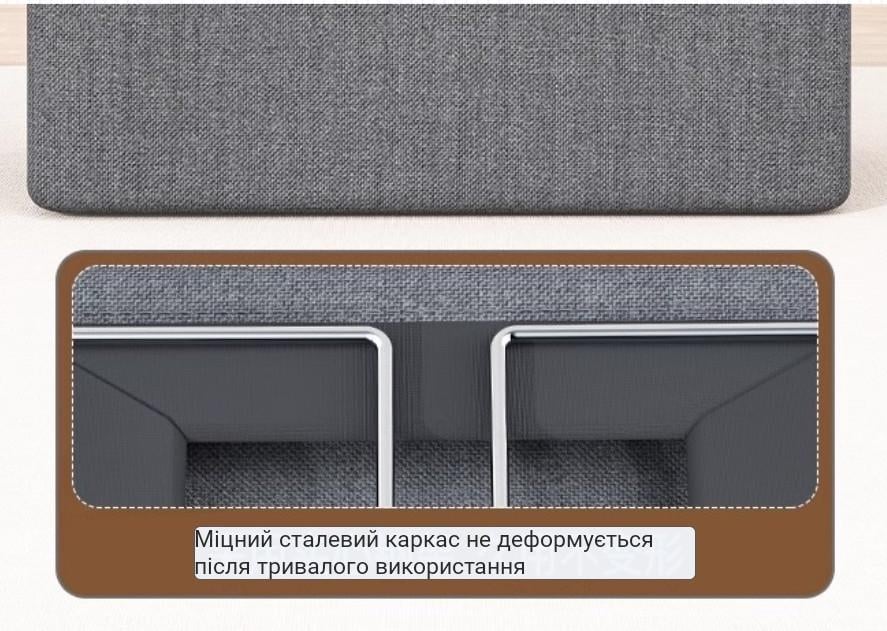 Коробка-органайзер для зберігання одягу 47х28х20 см Сірий (2526038781) - фото 4