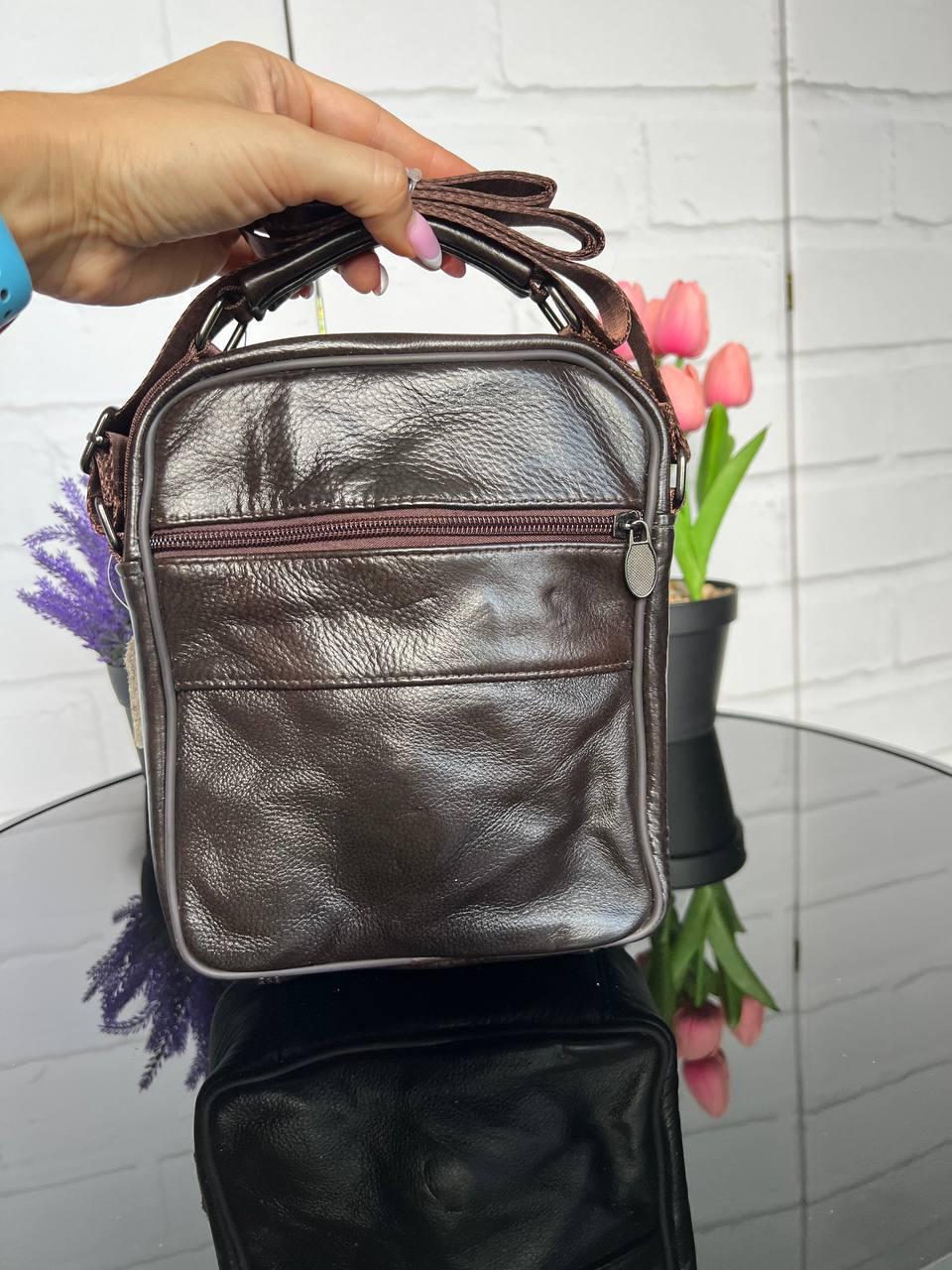 Сумка месенджер мужская кожаная через плечо из натуральной кожи 23х19х9 см Коричневый (2732414513) - фото 9 Сумка месенджер мужская кожаная через плечо из натуральной кожи 23х19х9 см Коричневый (2732414513) - фото 9