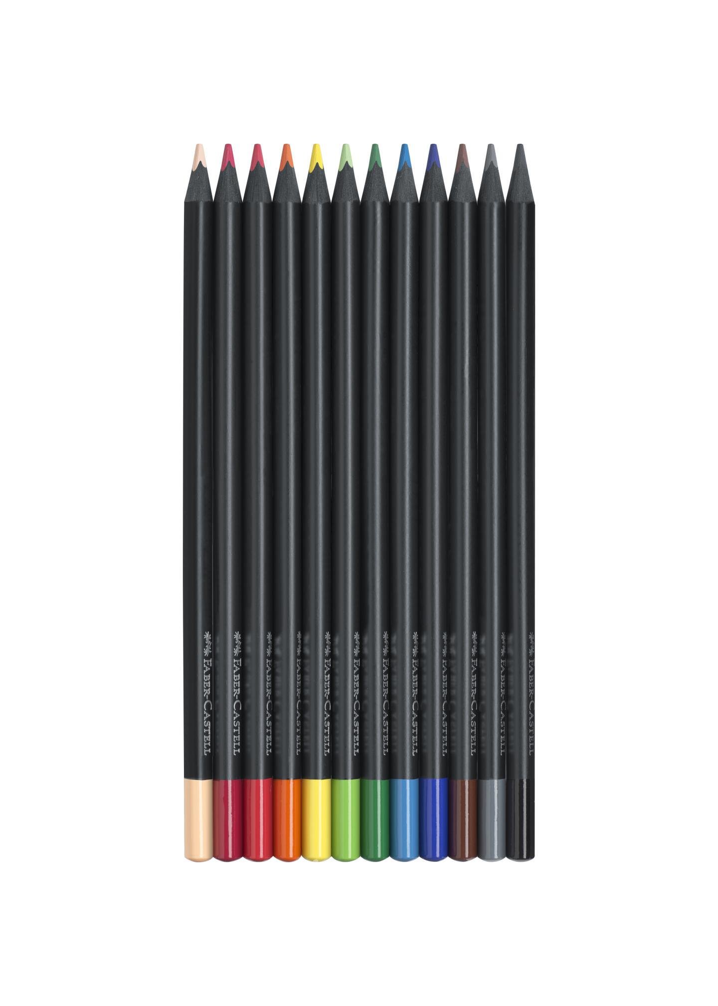 Набір олівців Faber-Castell тригранні чорні 12 кольорів (116412) - фото 2