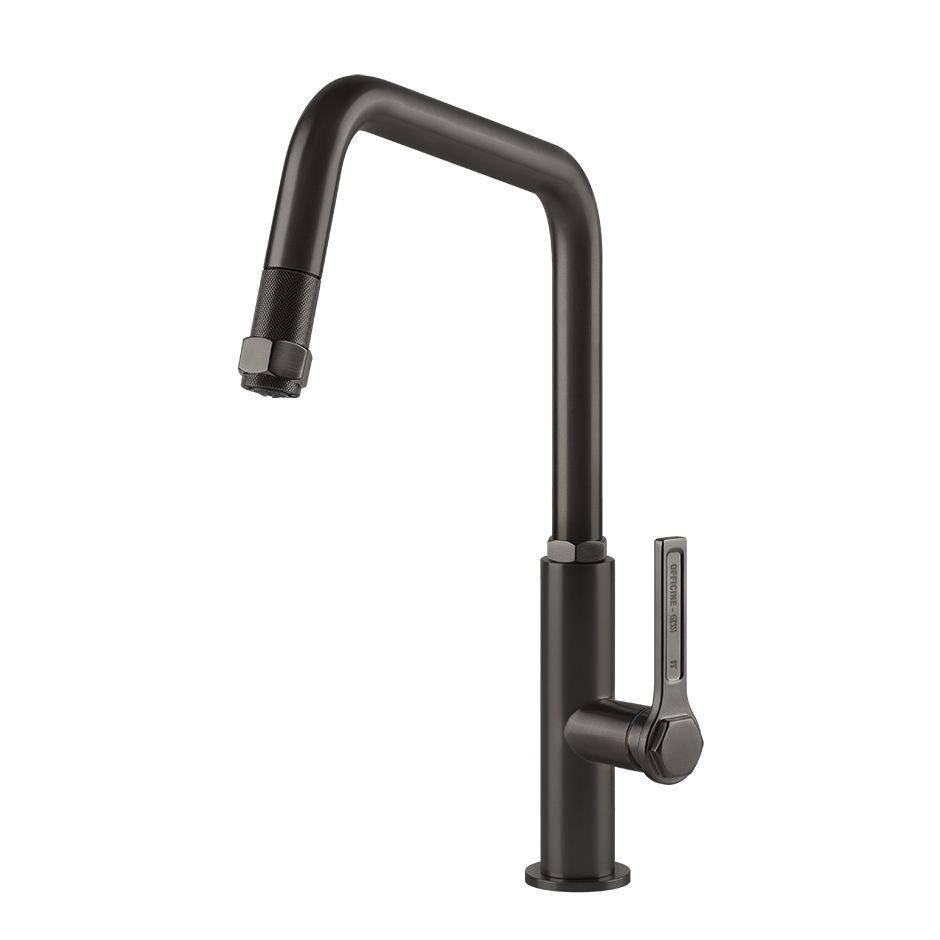 Змішувач кухонний Gessi Officine Gessi Metal Brushed PVD Black (60053707)