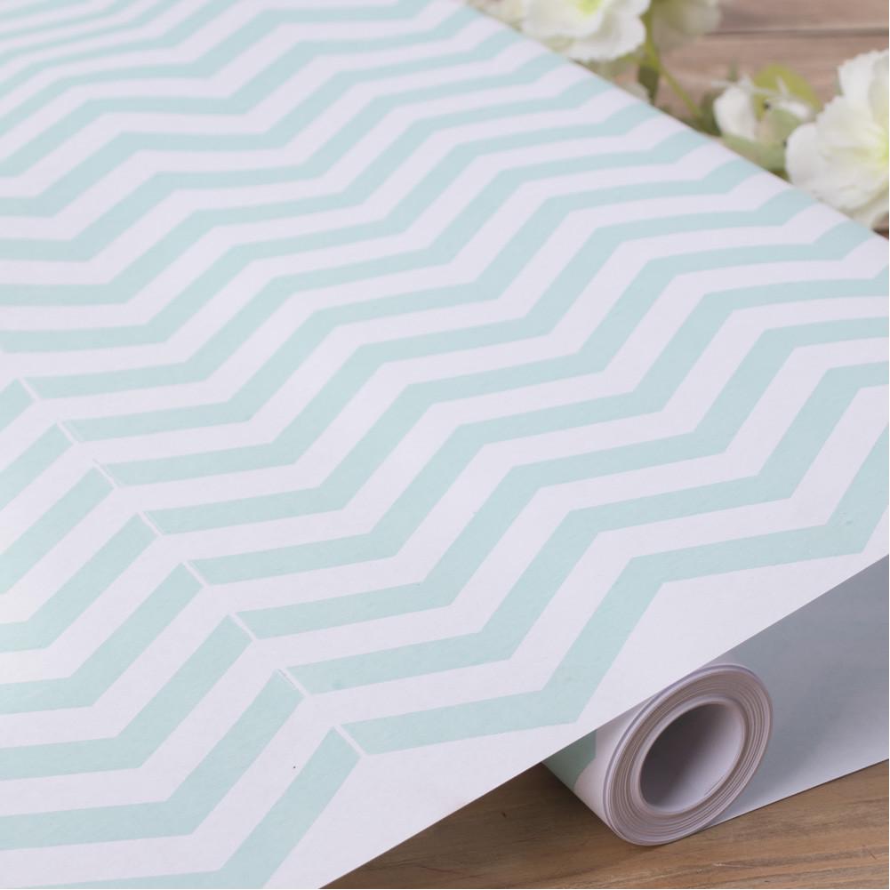 Подарочная бумага Зигзаг 70 см 10 м Мятный (468-31)