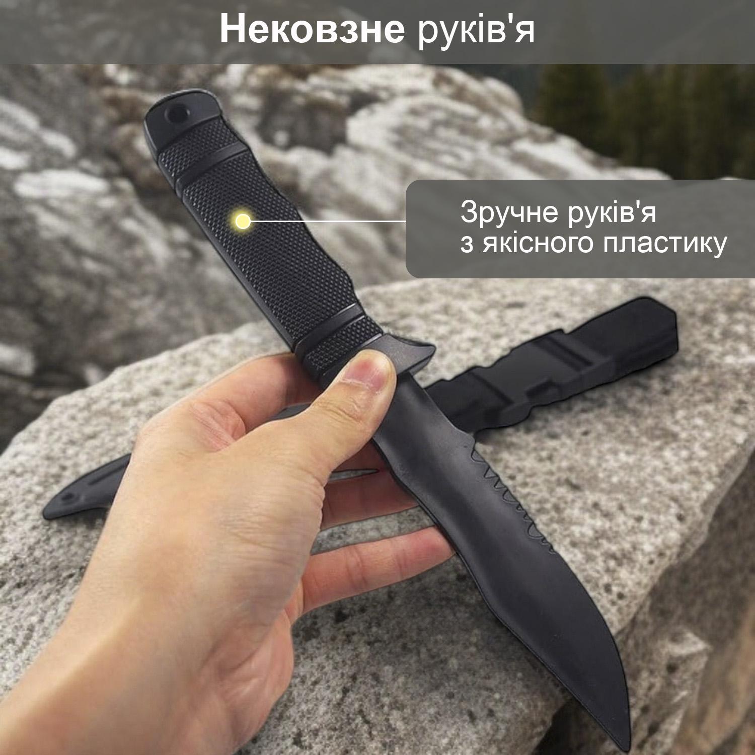 Ніж тренувальний GDragon Чорний (141_3_0_1) - фото 5