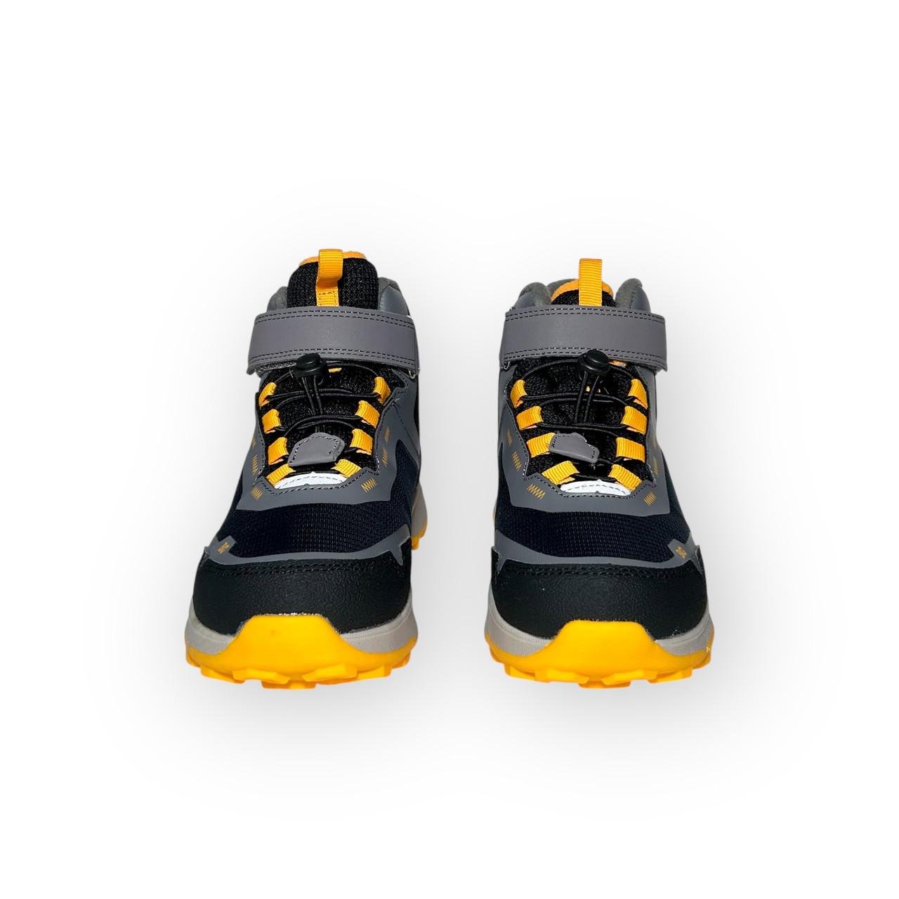 Ботинки детские зимние B&G Термо для мальчика р. 33/22 см Черно-серый (ТКТ-24-24) - фото 7