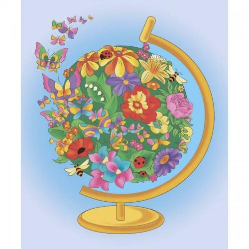 Картина по номерам Идейка Цветущая планета 25x30 см (skl-7145-2)