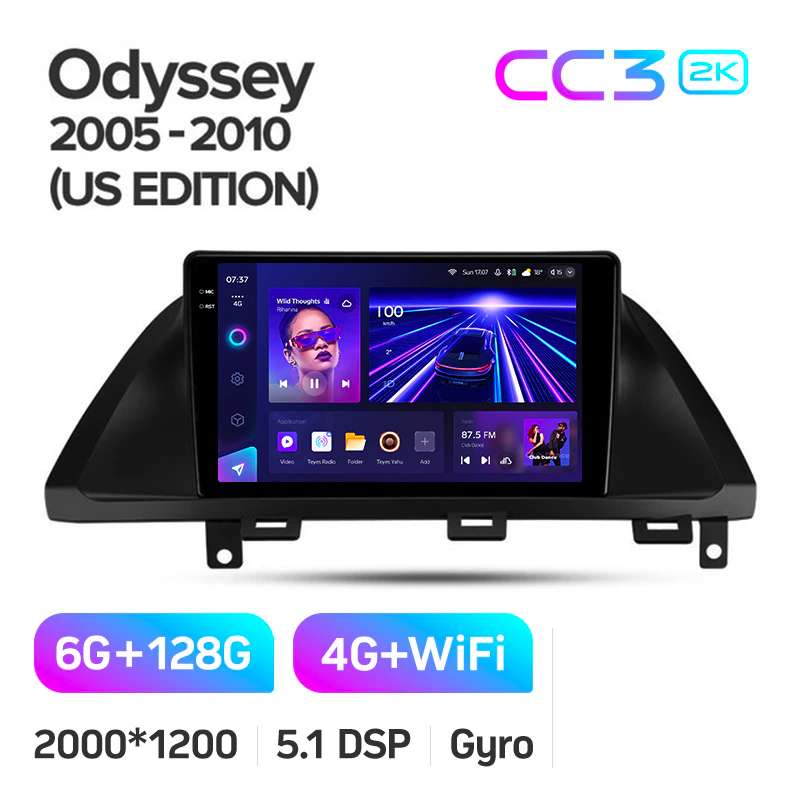 Автомагнитола штатная Teyes CC3 2К для Honda Odyssey 2005-2010 US EDITION Android CC3 2К 6+128G Wi-Fi+4G (1870881218) - фото 2