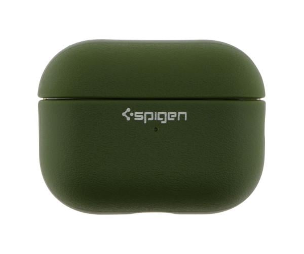 Чехол TPU Spigen Leather Armor для Airpods Pro Pitch Green