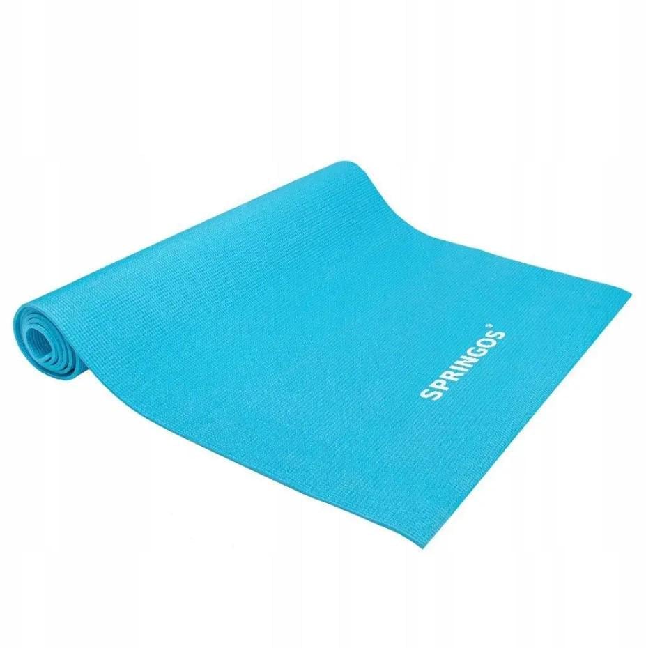 Коврик для фитнеса Springos PVC 4 мм Sky Blue (YG0035)