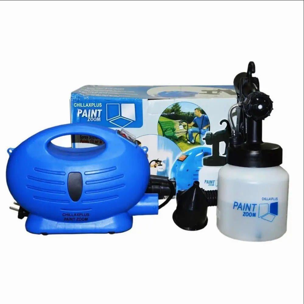 Фарборозпилювач професійний електричний пневматичний Paint Zoom 800 мл 650 Вт Синій - фото 2 Фарборозпилювач професійний електричний пневматичний Paint Zoom 800 мл 650 Вт Синій - фото 2